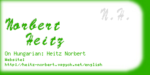 norbert heitz business card